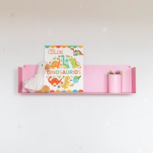 estante flotante rosa habitación infantil