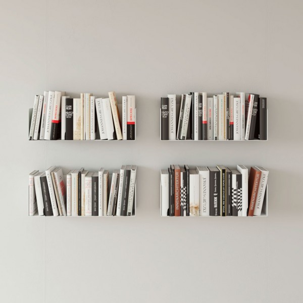 Estantería de pared para libros - l127,5 cm blanco Büchen